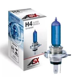 LAMPADA H4 SUPER BRANCA ASX 12V OU 24V